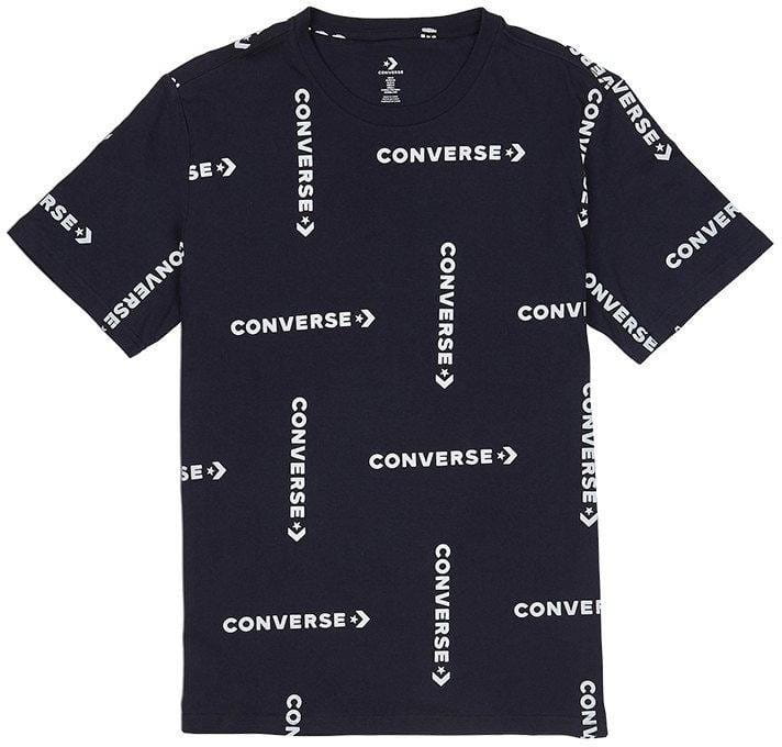 Triko converse grid wordmark print tee t-shirt