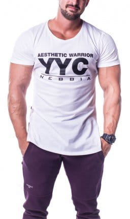 Pánské fitness tričko s krátkým rukávem Nebbia AW Athletic Logo