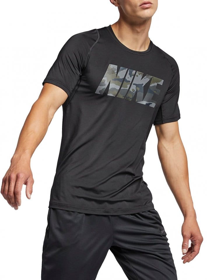 Pánské tréninkové tričko s krátkým rukávem Nike Pro 2L Camo